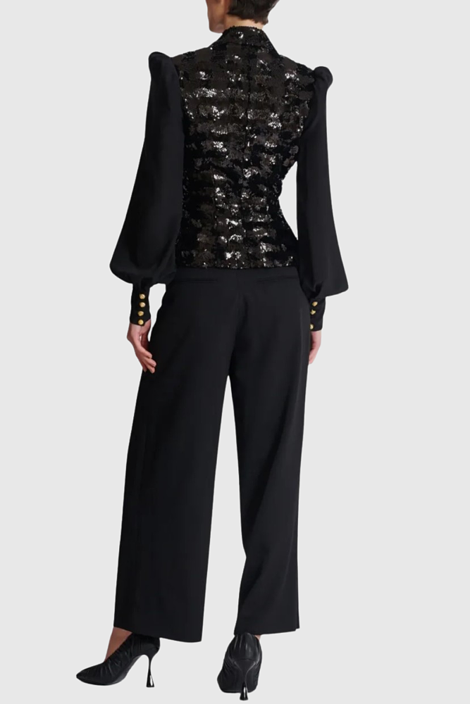 Sequin Double Breasted Blazer