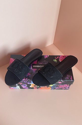 Velvet Lambskin Slides