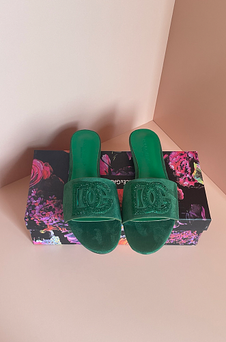 Velvet Lambskin Slides