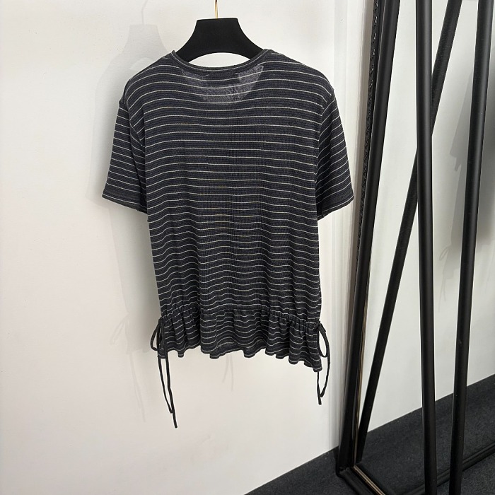 Wool-Blend Striped Short-sleeve Jersey t-shirt