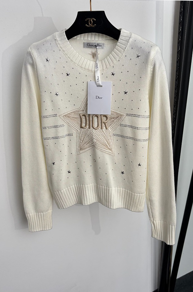 Star Ivory Knit Sweater
