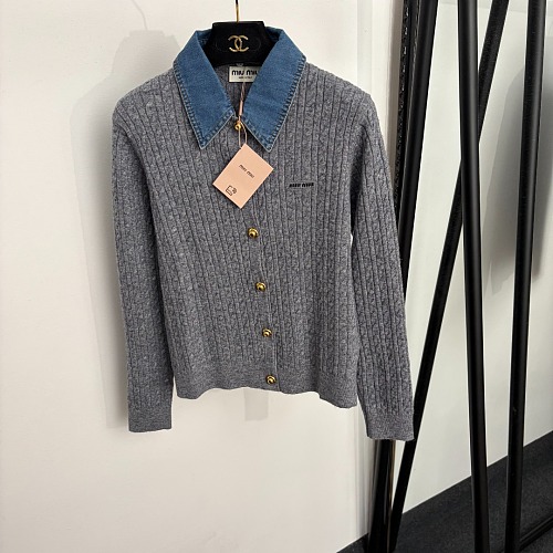 Sand Beige Wool And Cashmere Cardigan
