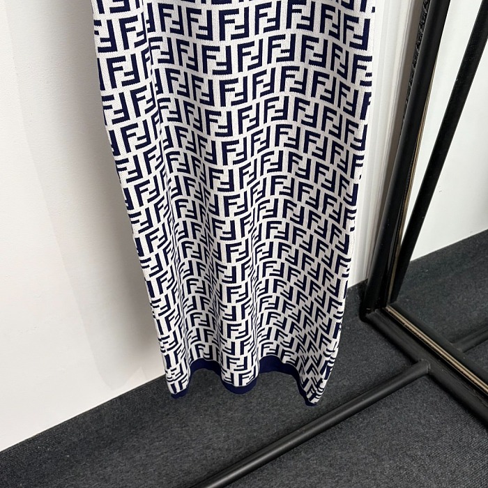 Fendi Ff Sleeveless Longuette Dress