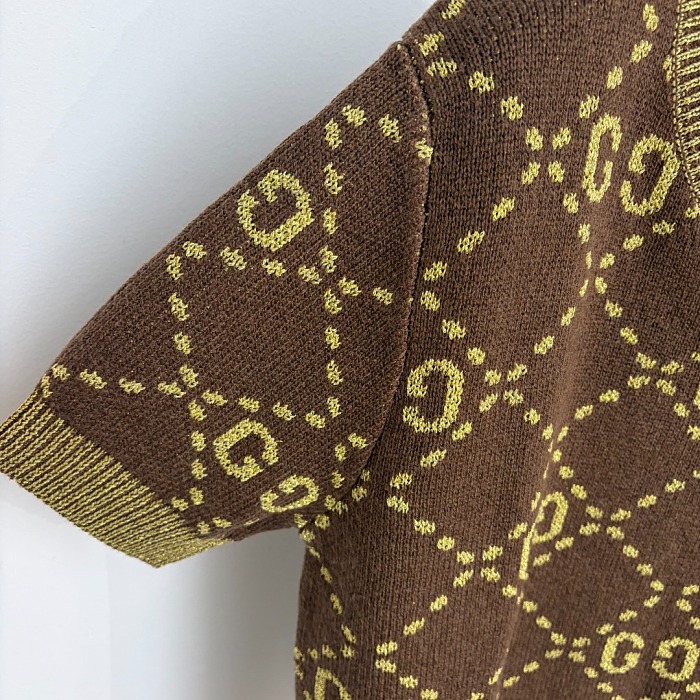 GG Jacquard Short Sleeves Sweater