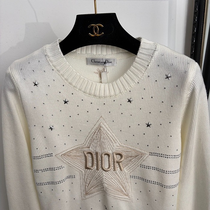 Star Ivory Knit Sweater