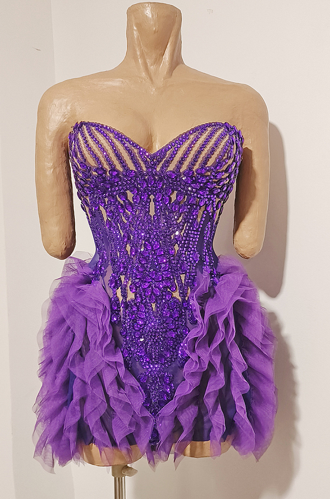 Electric Violet Tulle Mini