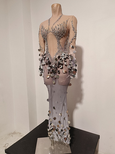 Mirror Disc Illusion Gown