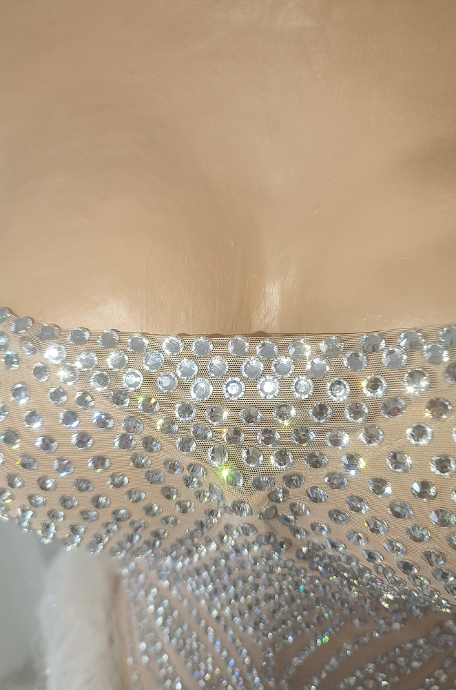 Champagne Plush Goddess Gown