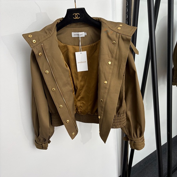 ZIMMERMANN Cotton Hypnotic Bomber Jacket