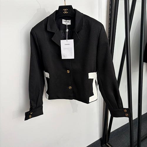 Black Cropped Jacket Blazer