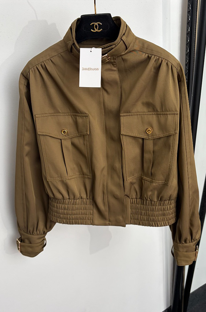 ZIMMERMANN Cotton Hypnotic Bomber Jacket