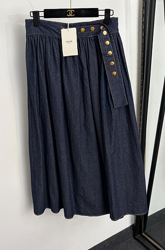 Denim Midi Skirt