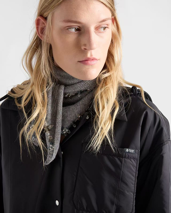 Black Lightweight Re-nylon Blouson Jacket
