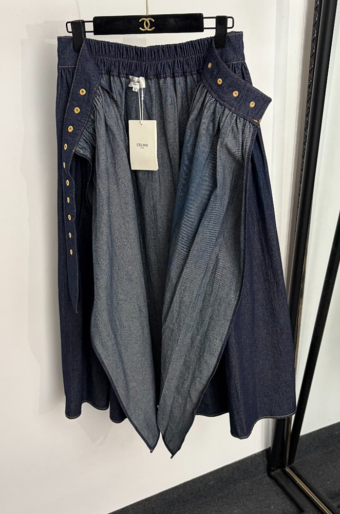 Denim Midi Skirt