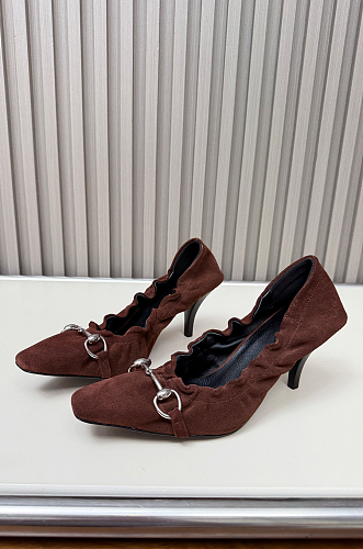 Vittoria 75 Horsebit-embellished Suede Pumps