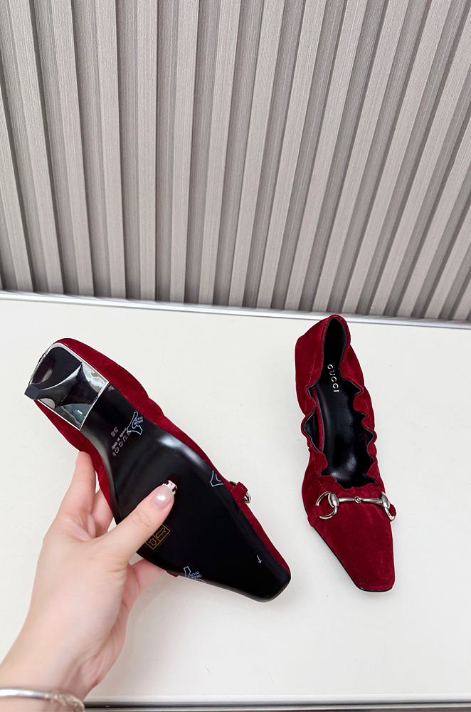 Vittoria 75 Horsebit-embellished Suede Pumps Wine Red