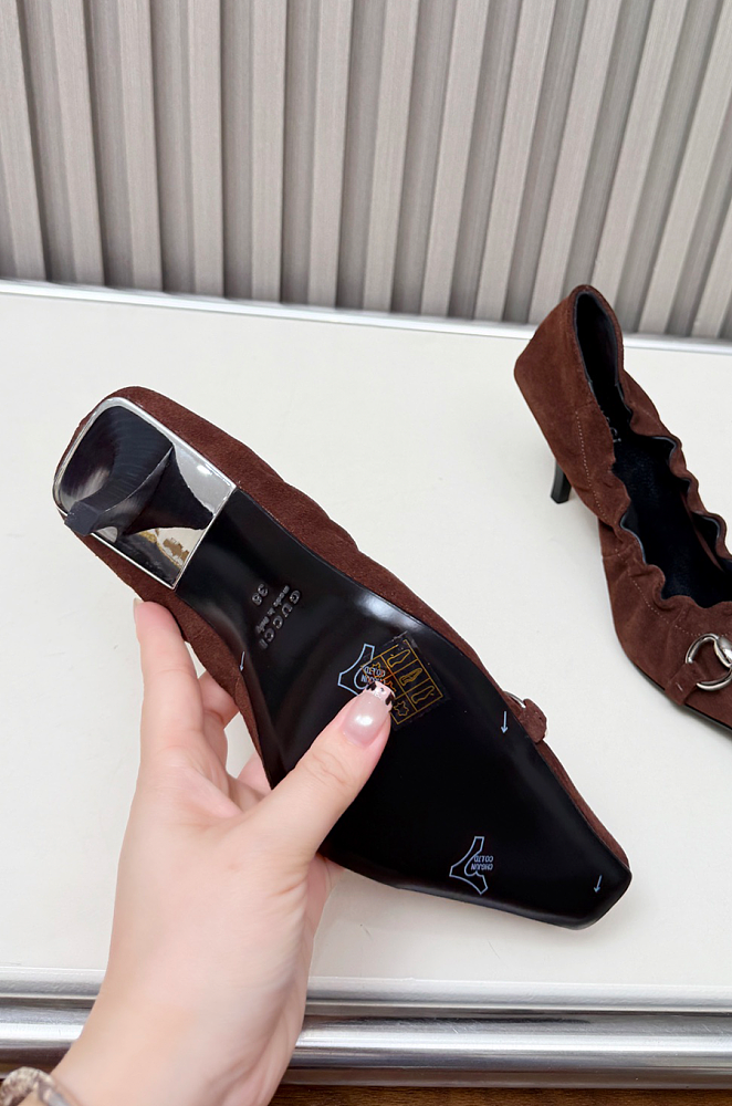 Vittoria 75 Horsebit-embellished Suede Pumps