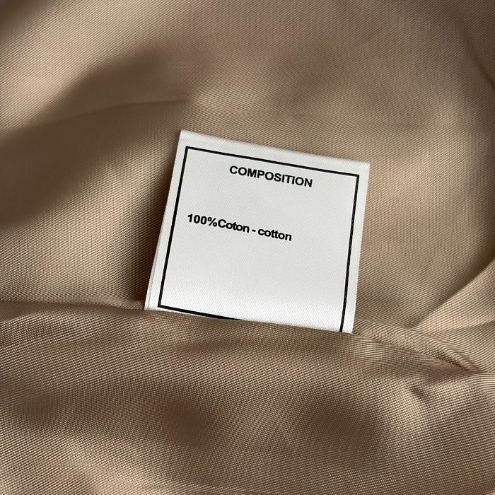 Chanel High Neck Trench in Beige