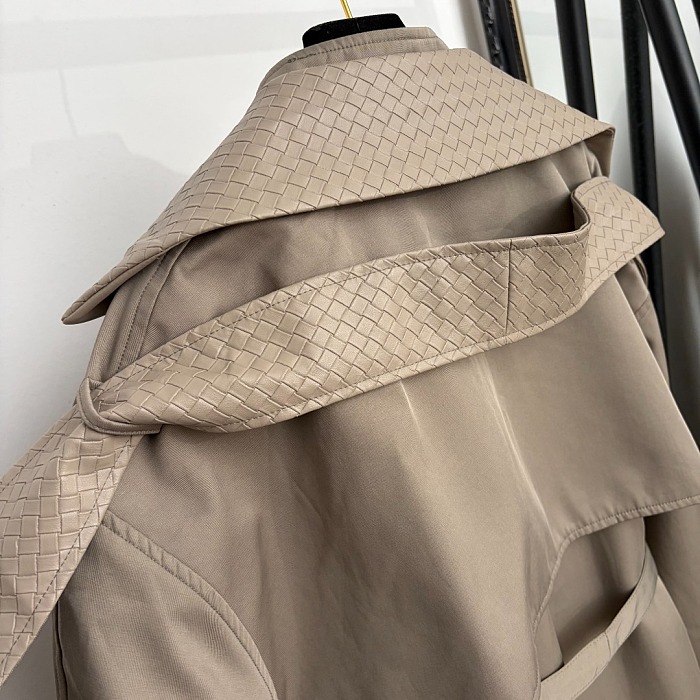 Cotton and Silk Gabardine Trench