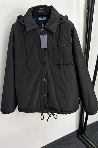 Black Lightweight Re-nylon Blouson Jacket