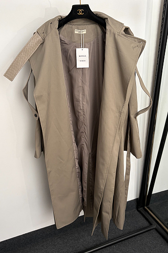 Cotton and Silk Gabardine Trench