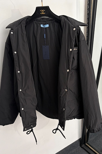 Black Lightweight Re-nylon Blouson Jacket