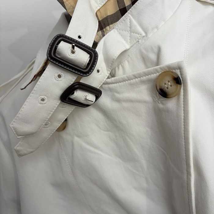 Burberry Cropped Tropical Gabardine  Trench Jacket