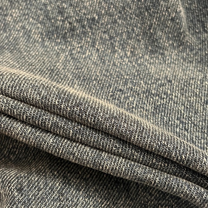 Denim Asymmetric Button Pants