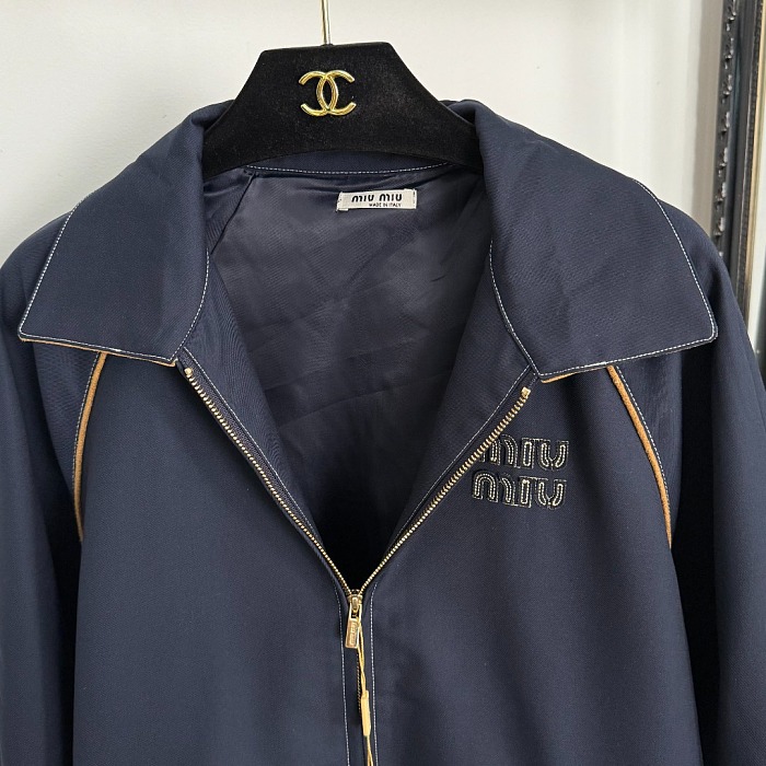 Miu Miu Navy Zip Jacket