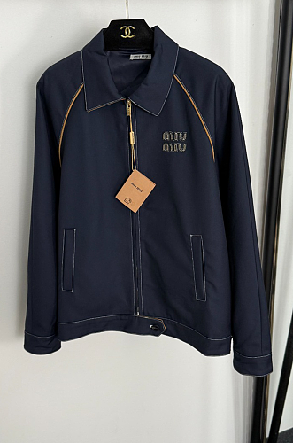 Miu Miu Navy Zip Jacket