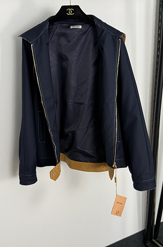 Miu Miu Navy Zip Jacket