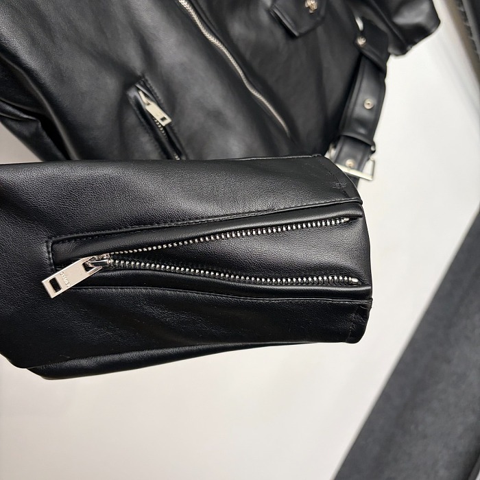 Mixed Mules Leather Jacket