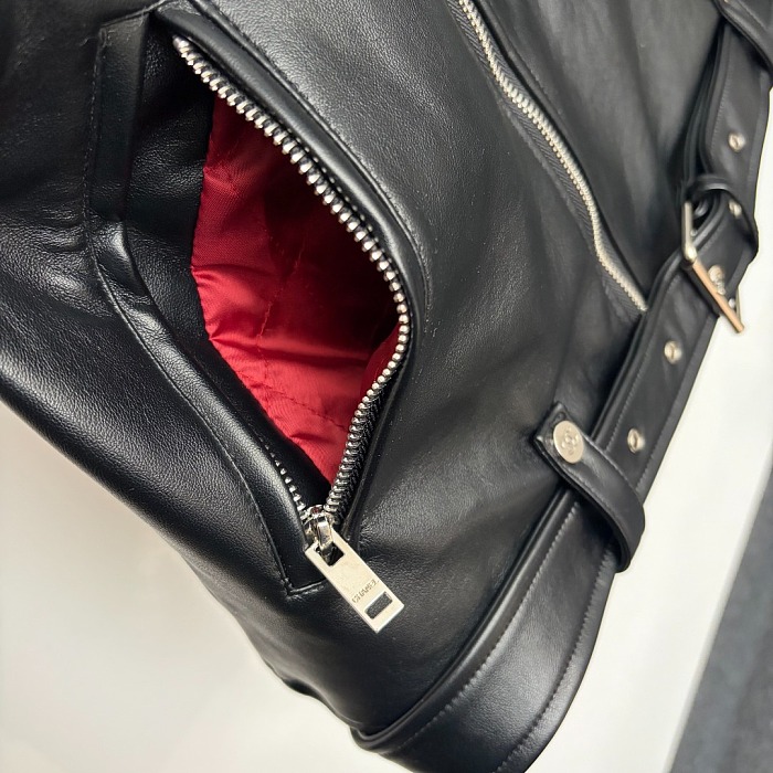 Mixed Mules Leather Jacket