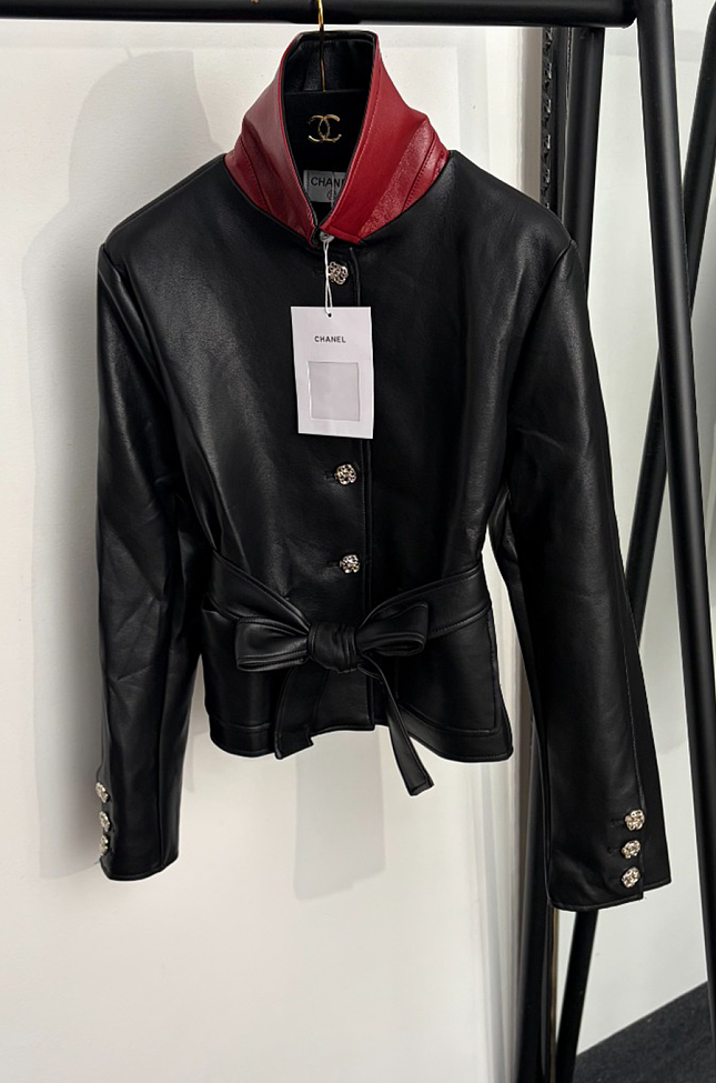 Mixed Mules Leather Jacket