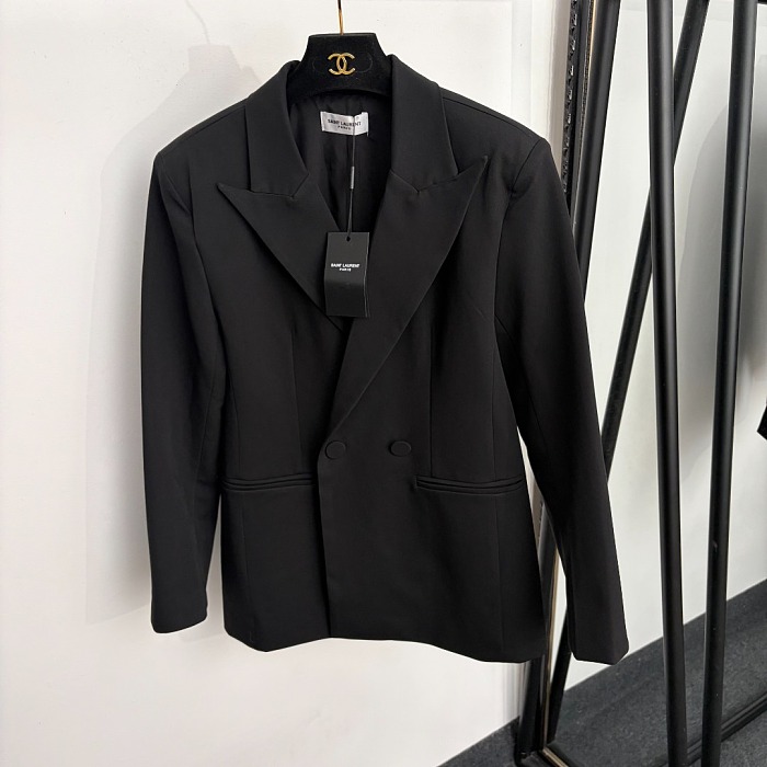 Sharply Tailored Black Pantsuit