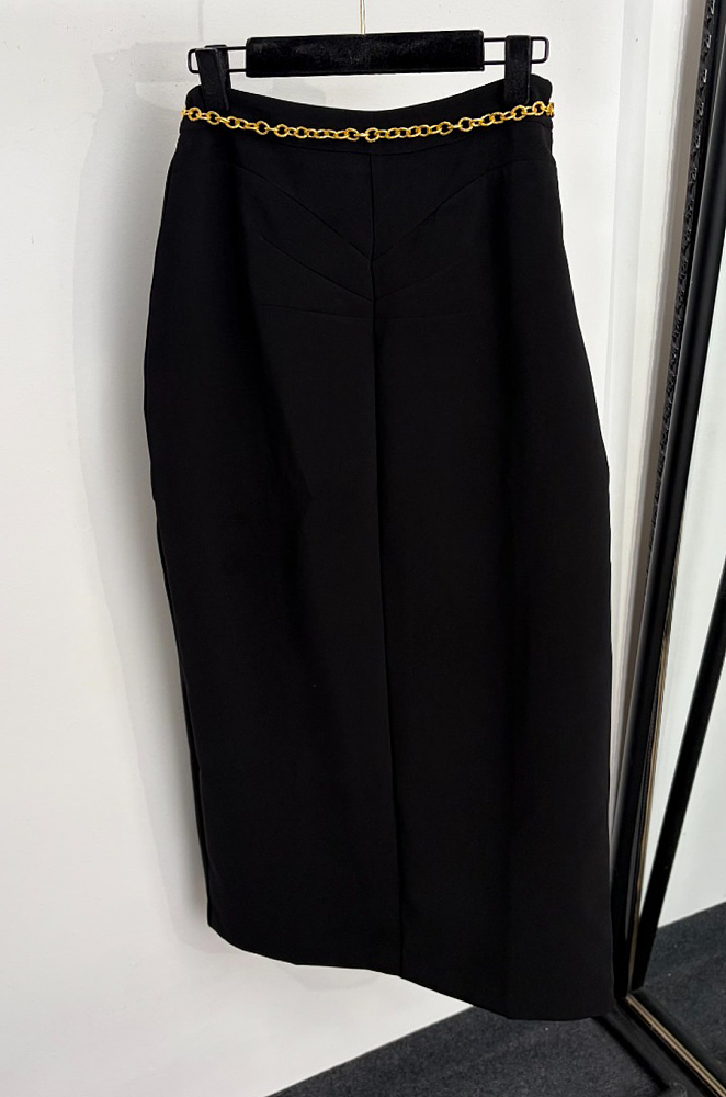 Chain Belt Midi Dress
