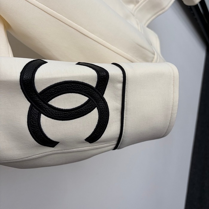 Black Zip-up Track Jacket and Matching Sweatpants Set