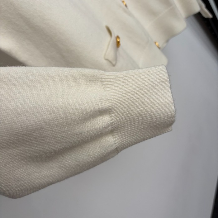 Chanel Wool Cotton Cardigan in White