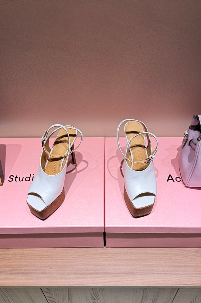 ''Ornella'' White Sandal