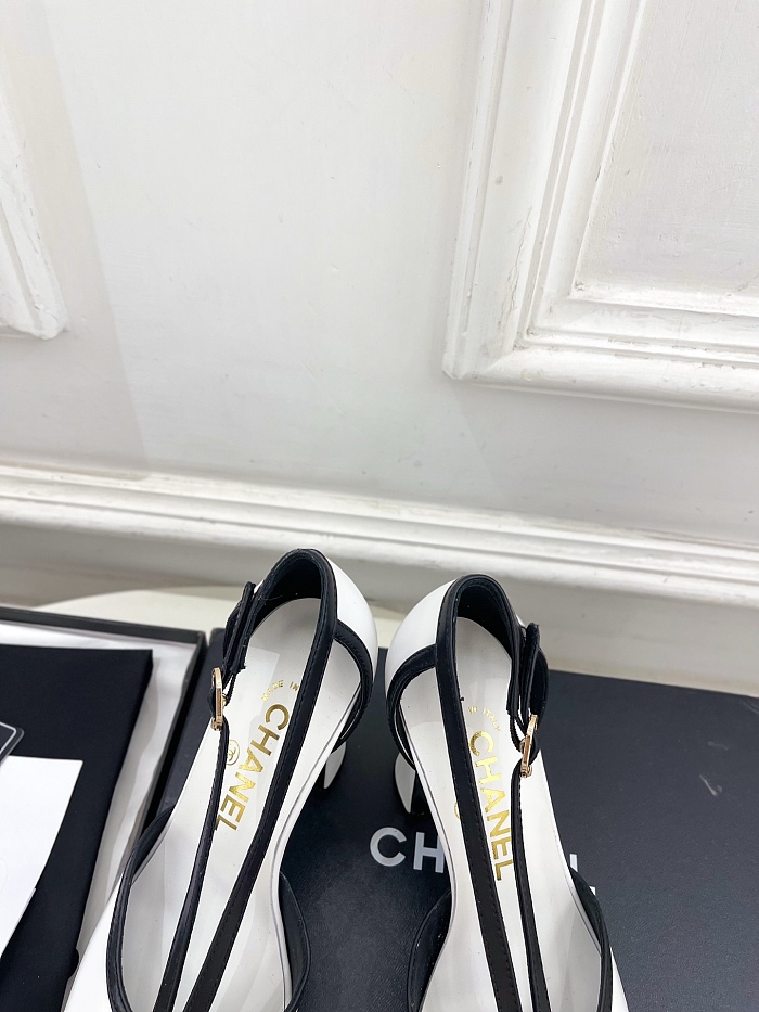 Chanel Mary Janes in Black & White  Calfskin
