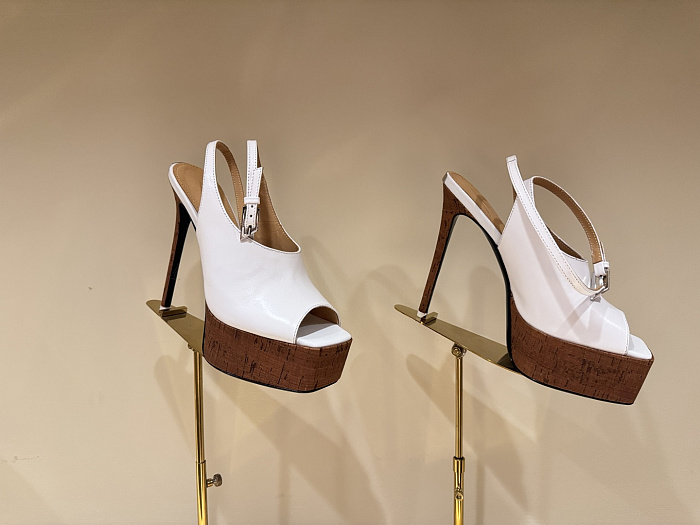 ''Ornella'' White Sandal