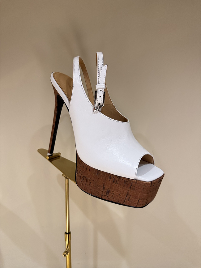 ''Ornella'' White Sandal