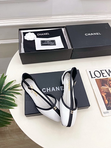 Chanel Mary Janes in Black & White  Calfskin