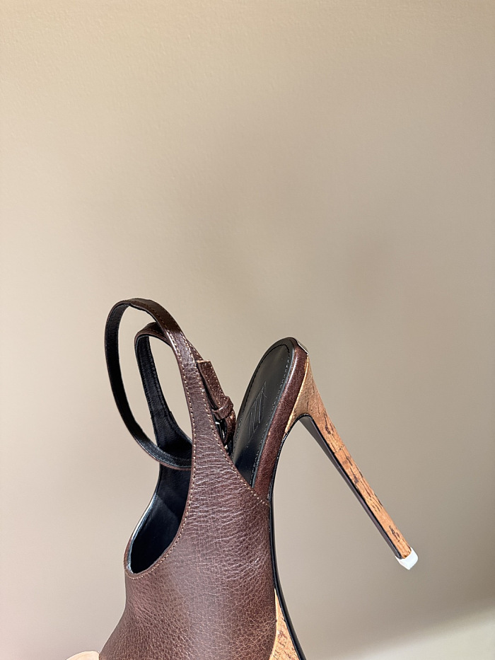 ''Ornella'' Dark Brown Sandal