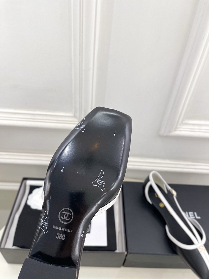 Chanel Mary Janes in Black & White  Calfskin
