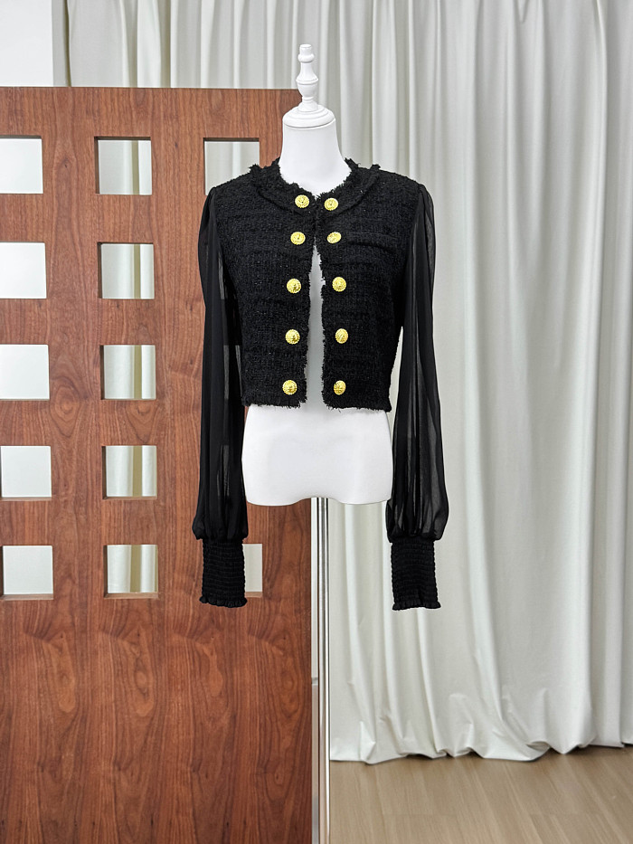 Cropped Tweed Jacket