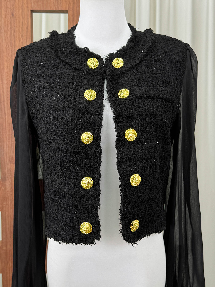 Cropped Tweed Jacket