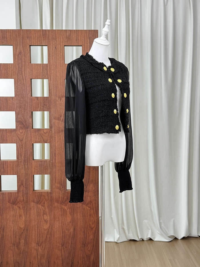 Cropped Tweed Jacket