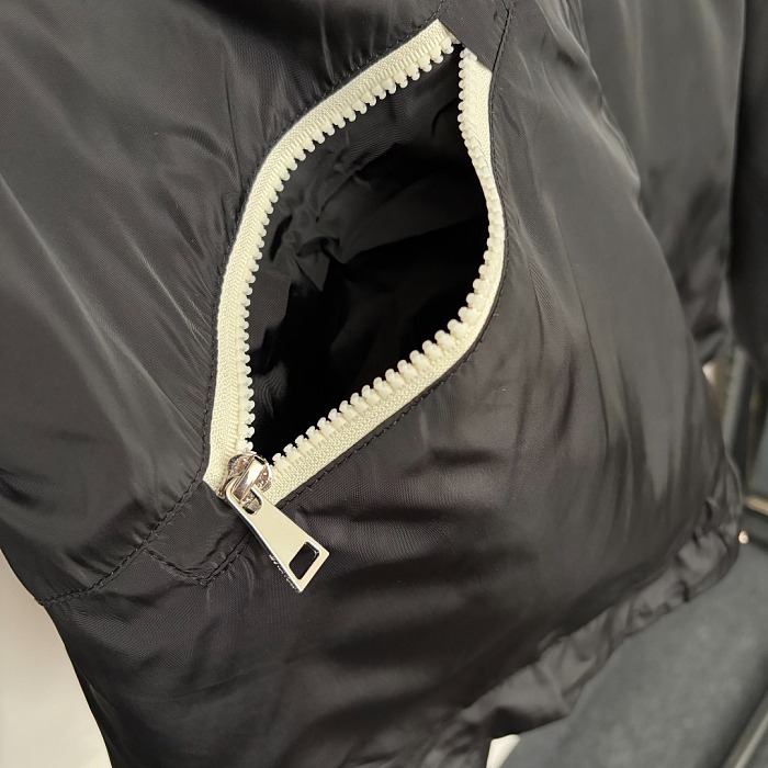 Drawstring Hooded Zipper Pocket Nylon Windbreaker Jacket