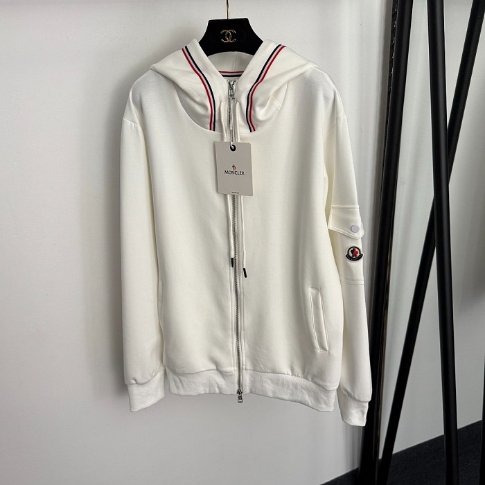 Colorblock Embroidered Patch Zip Hoodie And Jogger Sweatpants Set